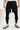 Short noir de running pour homme avec legging intégré, coupe ajustée, conçu pour performance et confort.