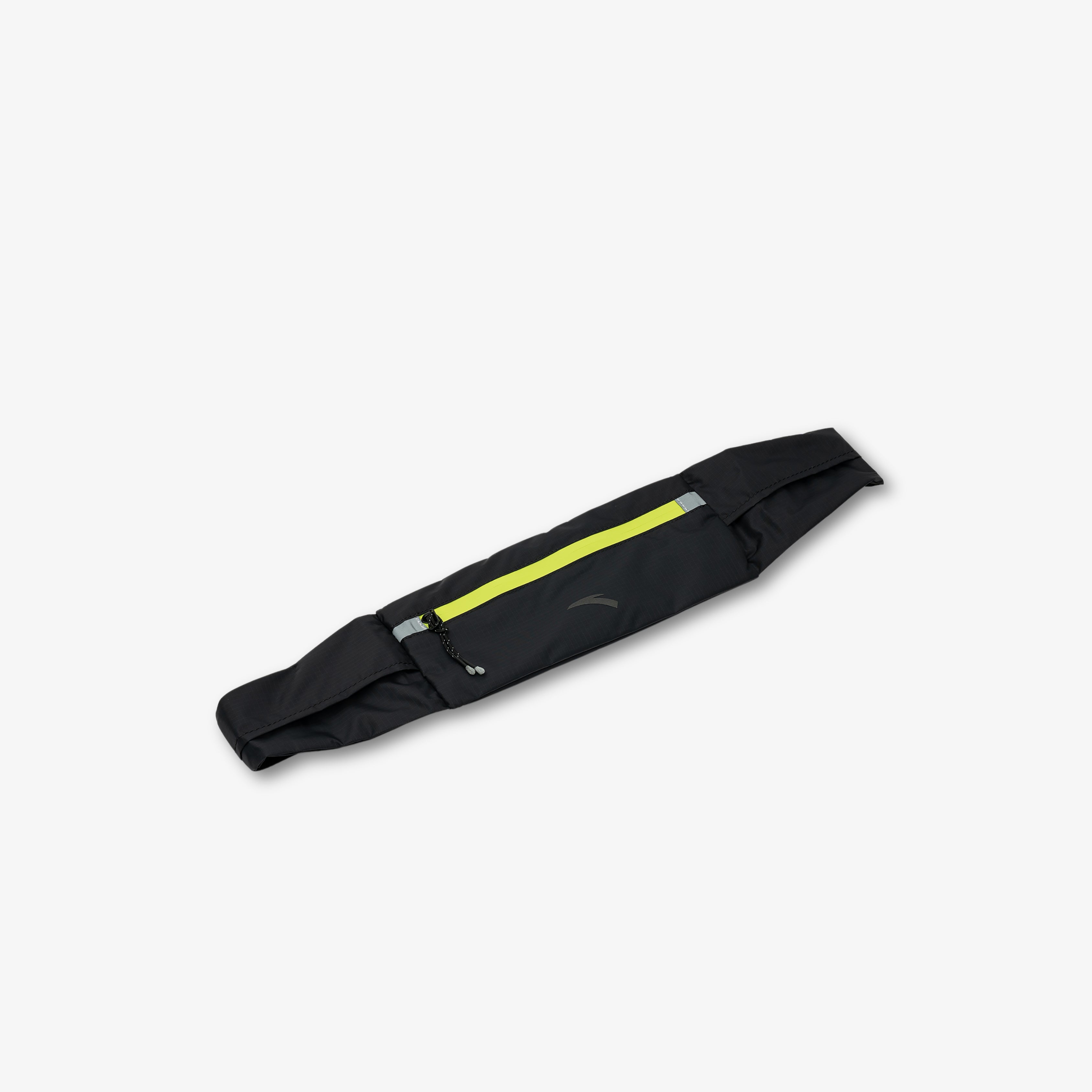 Ceinture de running noire avec fermeture éclair fluo – Anta.


