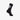 Chaussette noire avec logo blanc pour sport et performance, black sports sock with white logo for athletic use

