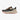 Chaussure de trail running Anta noire et beige avec semelle orange.

