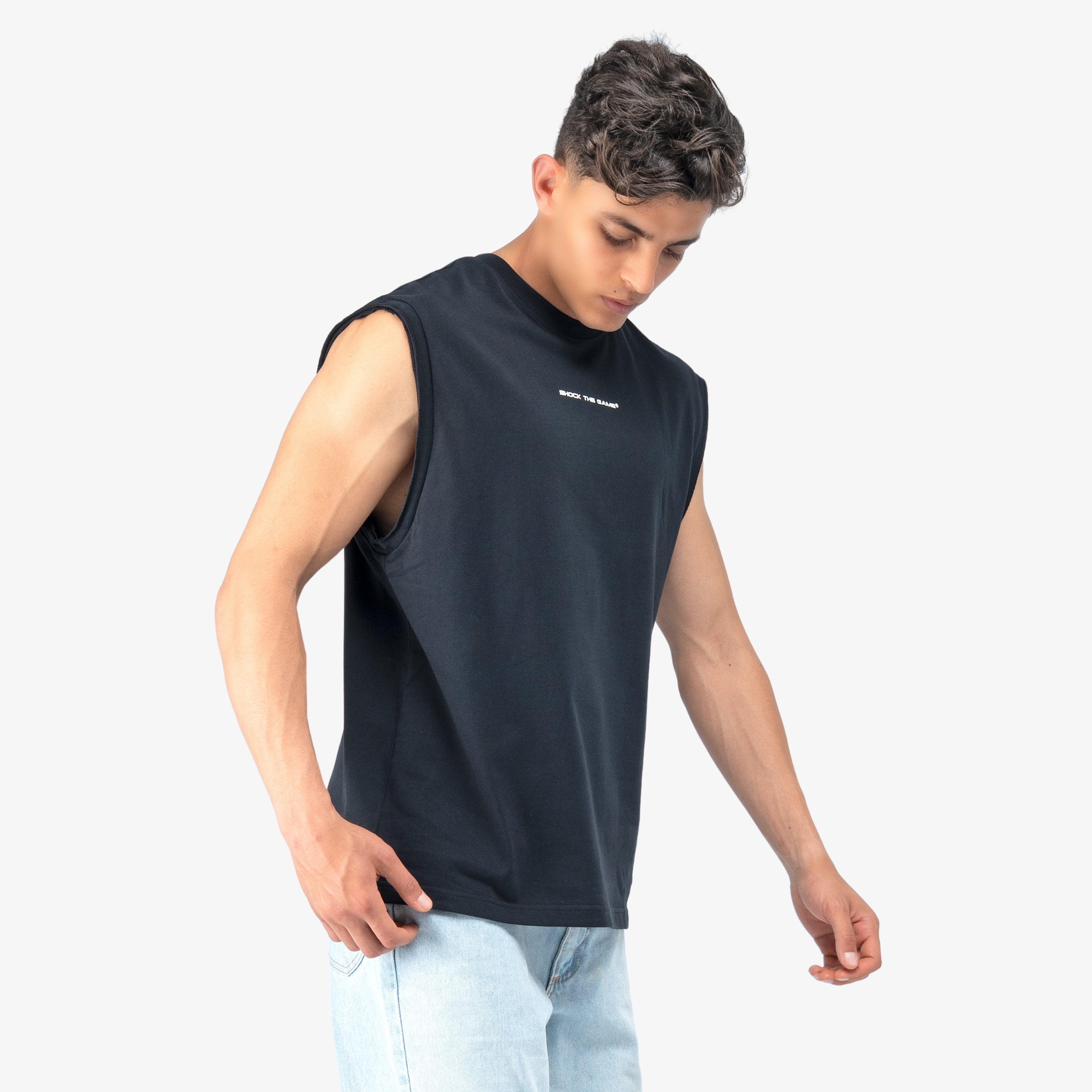 Débardeur ANTA noir sans manches pour homme – modèle Seaside Court, coupe casual, parfait pour été, beach vibes & sportswear