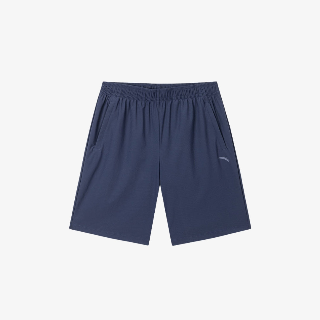 Short de sport bleu marine pour homme, coupe classique et confortable, navy blue men's sports shorts, casual athletic wear

