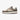 Sneaker ANTA pour homme, coloris beige, kaki et marron, au design vintage et semelle plate, parfaite pour un look urbain casual.

