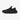 Baskets noires lifestyle avec tige respirante, semelle ondulée oversize et confort slip-on – look moderne et urbain